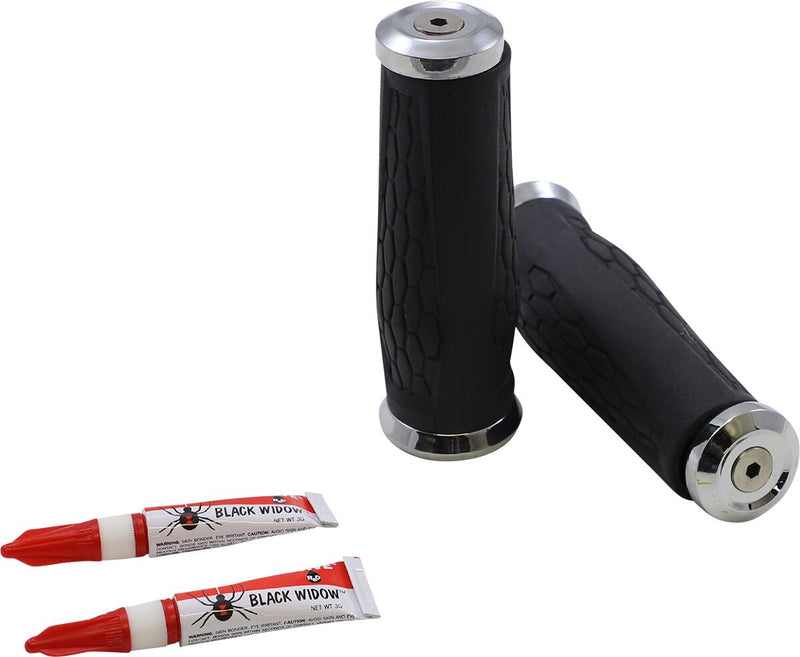 Kuryakyn Universal Hex Grips For 1 Inch Handlebars In Chrome