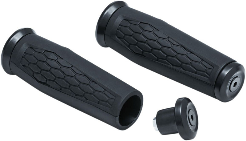 Kuryakyn Universal Hex Grips For 1 Inch Handlebars In Satin Black