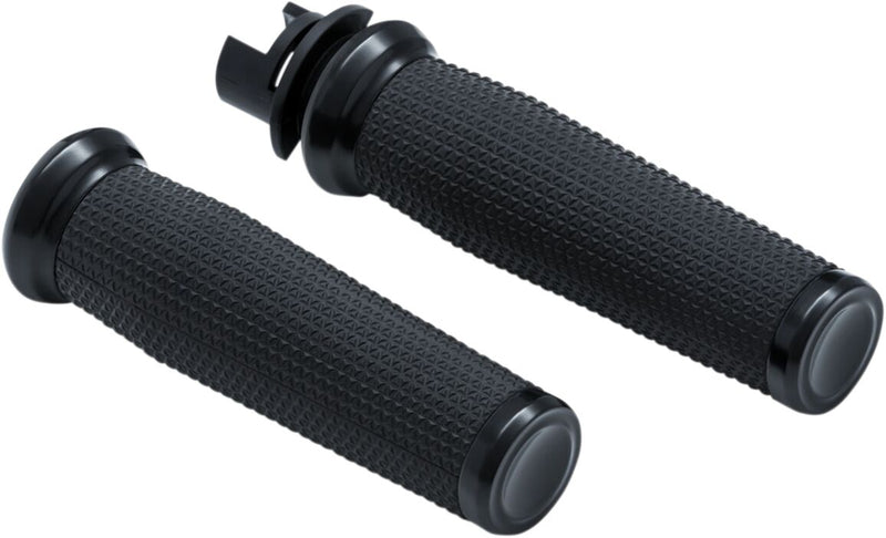 Kuryakyn Thresher Grips For Indian 2014-2017 Chief Classic, Chieftain, Dark Horse, Springfield & Vintage In Black