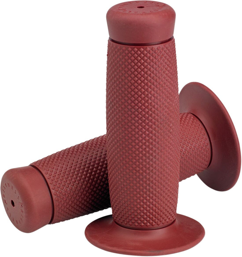 Biltwell 7/8 Inch Renegade TPV Grips in Oxblood