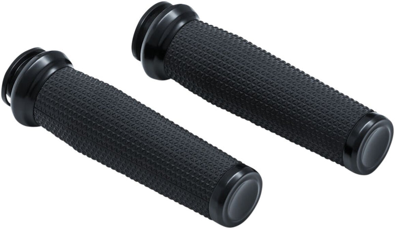 Kuryakyn Thresher Grips In Satin Black For Indian 2018-2020 Motorcycles #KUR5961