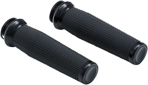Kuryakyn Thresher Grips In Satin Black For Indian 2018-2020 Motorcycles