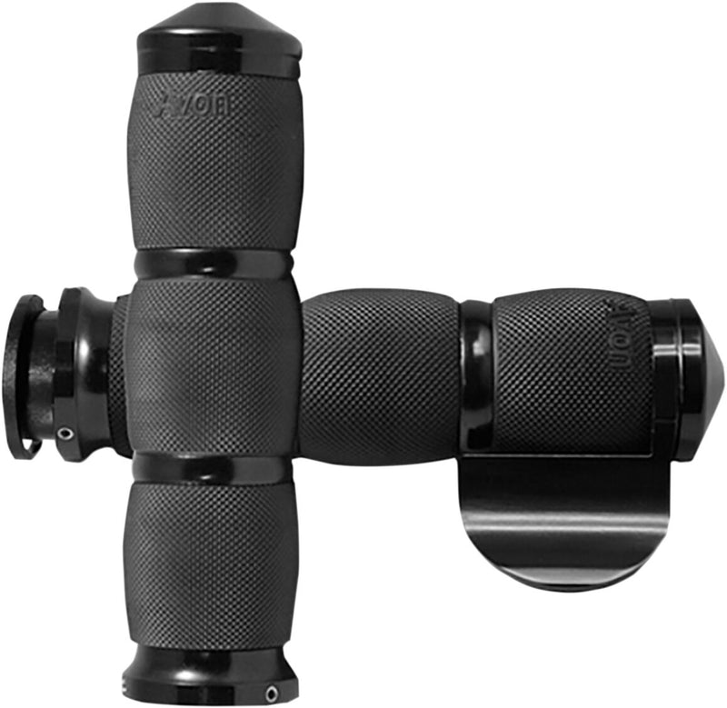 Avon Air Cushioned Grips In Black With Throttle Boss For Indian 2018-2021 Touring Models