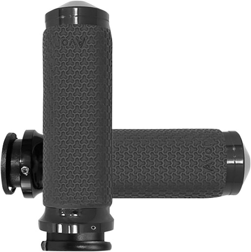 Avon Memory Foam Medium Grips In Black Anodised For Indian 2018-2021 Touring Models
