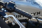 Kuryakyn Dillinger Grips in Stain Black For 1974-2023 Harley-Davidson Single And Dual Throttle Cable Models