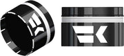 Khrome Werks Black Tracer Tipped Air-Cushion Grips for Various Various Harley-Davidson Motorcycles (See Fitment List)