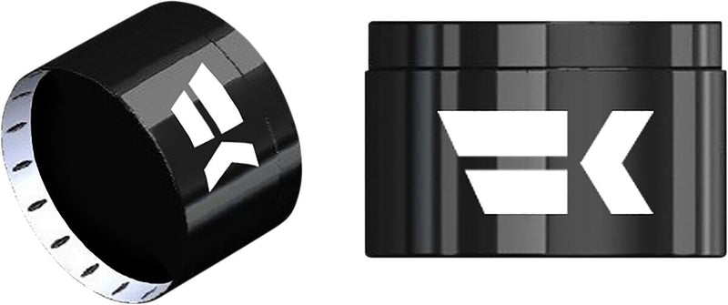 Khrome Werks Black Turbine Tipped Custom Contour Grips for Various Various Harley-Davidson Motorcycles (See Fitment List)