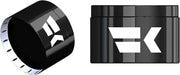 Khrome Werks Black Turbine Tipped Air-Cushion Grips for Various Various Harley-Davidson Motorcycles (See Fitment List)