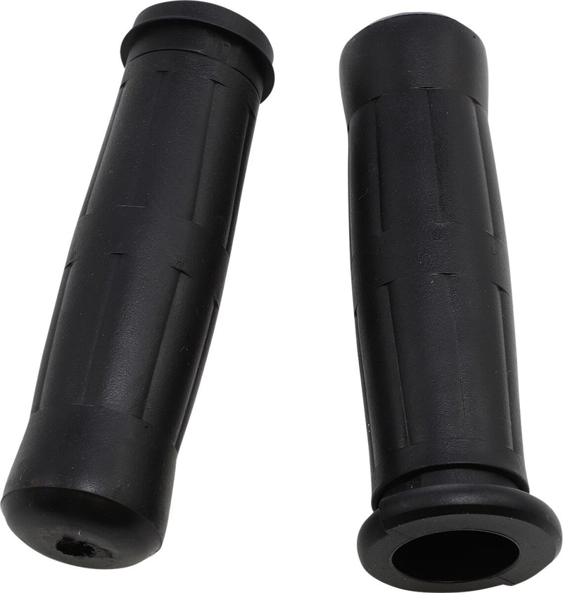 Avon Old School Coke Bottle Look Grips Black For 2008-2024 Harley-Davidson E-Throttle Models & Road King Special/Trike