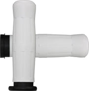 Avon Old School Coke Bottle Look Grips White For 2008-2024 Harley-Davidson E-Throttle Models & Road King Special/Trike