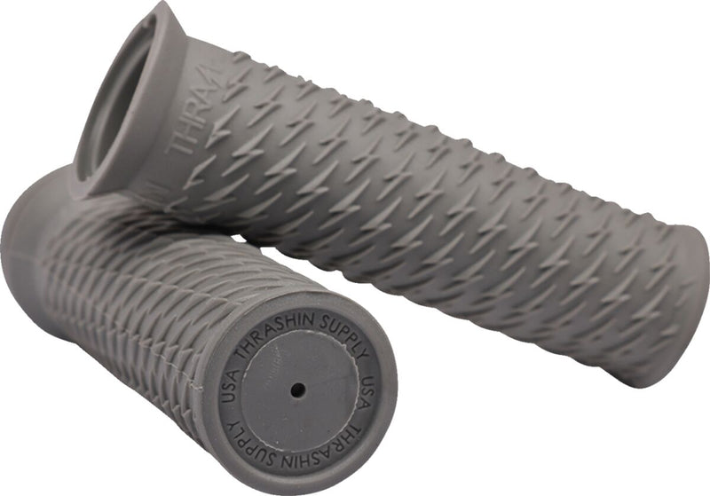 Thrashin Supply Co. Bolt Grips in Grey For 1 Inch Handlebars