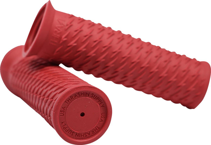 Thrashin Supply Co. Bolt Grips in Red For 1 Inch Handlebars