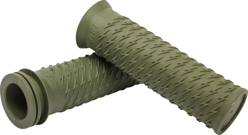 Thrashin Supply Co. Bolt Grips in Green For 1 Inch Handlebars
