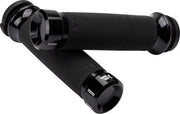 Khrome Werks Black Klassic Grips for TBW for Various Various Harley-Davidson Motorcycles (See Fitment List)