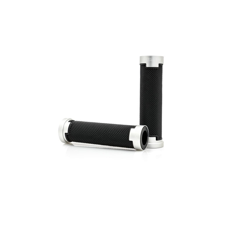 Daytona Grippy Grip GGDM-Base Grips Black Silver Pair