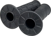 Biltwell Moto Grips Black Flat Closed End Flange Composite Pair