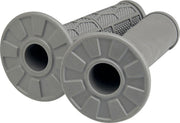 Biltwell Moto Grips Flat Grey Closed End Flange Composite Pair