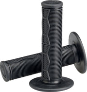 Biltwell Moto Grips Black Flat Closed End Flange Composite Pair