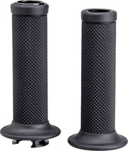 Biltwell Alumicore Grips Black Polished Closed End Flange 6061-T6 Aluminium Thermoplastic Rubber (TPR) Set