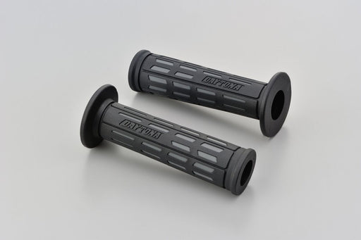 Daytona Grippy Grip "GGD-Tapered-SP Grips Black Grey Pair