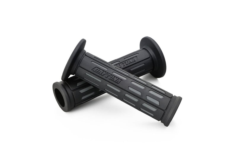 Daytona Grippy Grip "GGD-Tapered-SP Grips Black Grey Pair