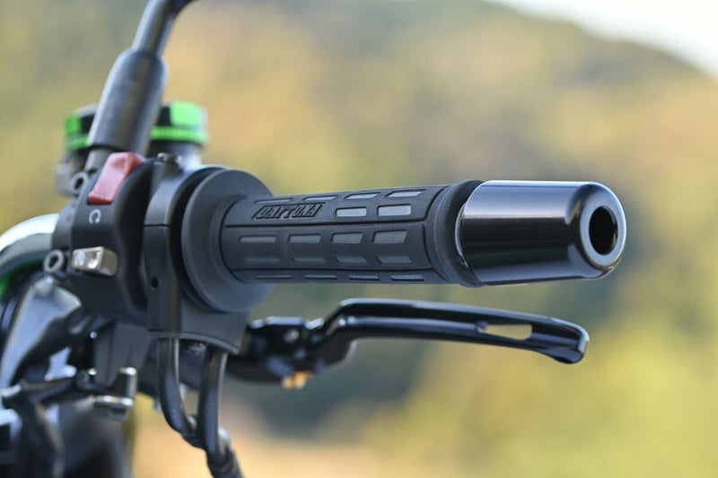 Daytona Grippy Grip "GGD-Tapered-SP Grips Black Grey Pair