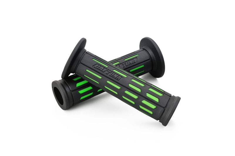 Daytona Grippy Grip "GGD-Tapered-SP Grips Black Green Pair