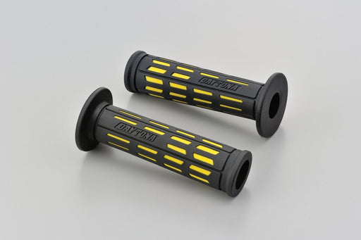 Daytona Grippy Grip "GGD-Tapered-SP Grips Black Yellow Pair