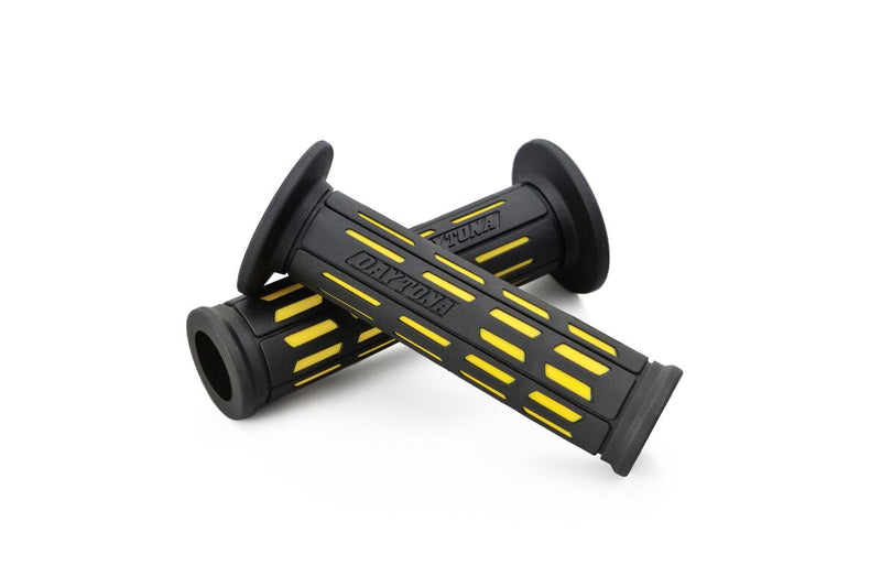Daytona Grippy Grip "GGD-Tapered-SP Grips Black Yellow Pair