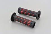 Daytona Grippy Grip "GGD-Tapered-SP Grips Black Pair Black| Red