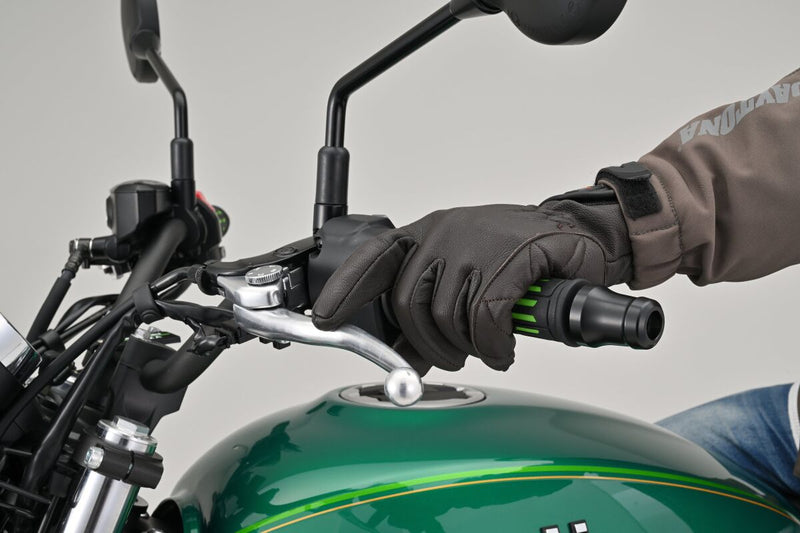 Daytona Grippy Grip "GGD-Ground Grips Black Green Tapered Pair