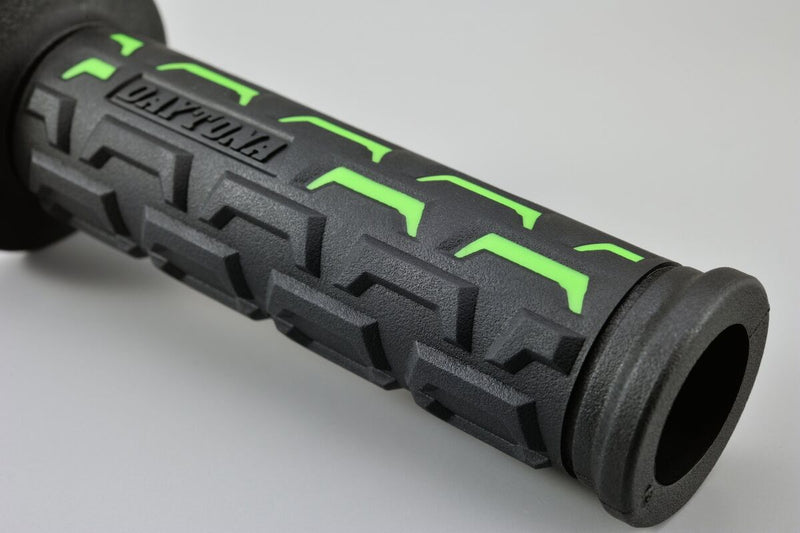 Daytona Grippy Grip "GGD-Ground Grips Black Green Tapered Pair