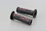 Daytona Grippy Grip "GGD-Ground Grips Black Red Tapered Pair