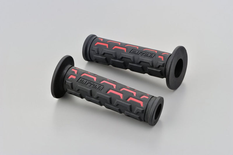 Daytona Grippy Grip "GGD-Ground Grips Black Red Tapered Pair