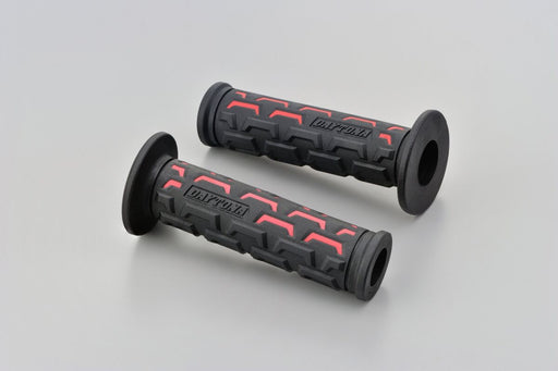 Daytona Grippy Grip "GGD-Ground Grips Black Red Tapered Pair