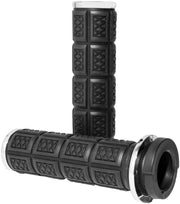 Kuryakyn GRIPS - ENYGMA Chrome Rubber Pair