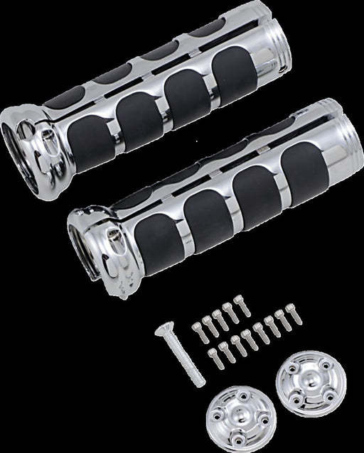 ISO® Grips Clamshell for Heated Grips Black| Chrome