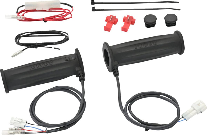 Daytona Heated Grip Grips Black Kit