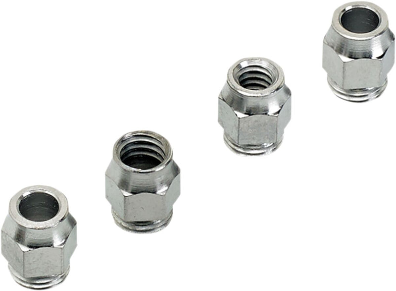 Biltwell Whiskey Throttle Ferrules Chrome Silver Twist Throttle Steel Set