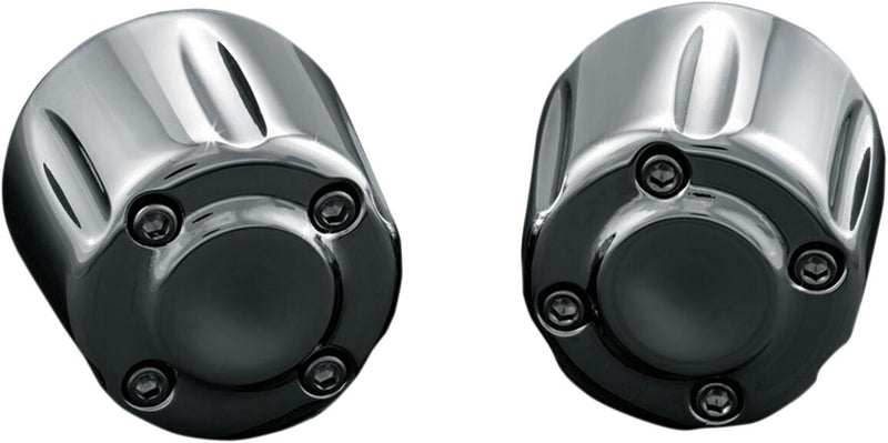 Kuryakyn Grip End Weights In Chrome Silver