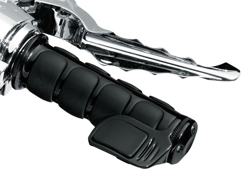 Kuryakyn Right Side Contoured ISO-Throttle Boss in Gloss Black For Kuryakyn Grips