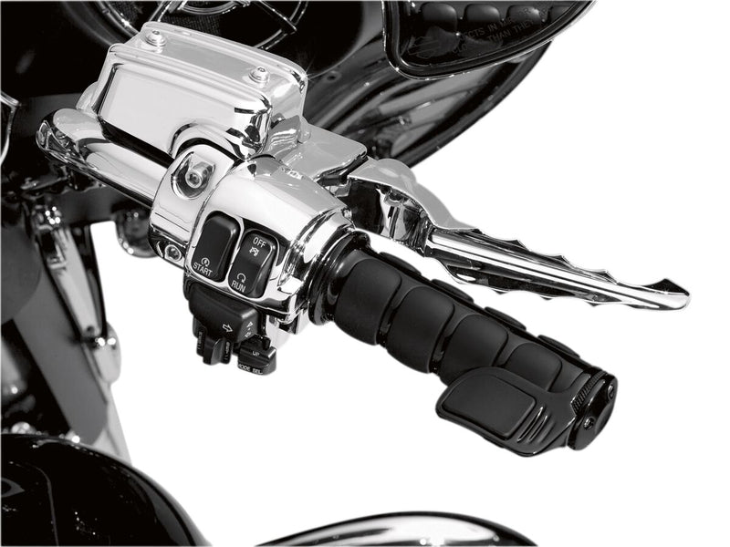 Kuryakyn Right Side Contoured ISO-Throttle Boss in Gloss Black For Kuryakyn Grips