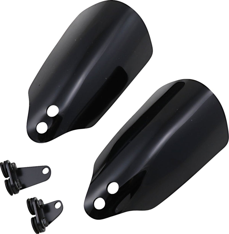 Memphis Shades Black Opaque Handguards for Various Various Harley-Davidson Motorcycles (See Fitment List) Black| Gloss