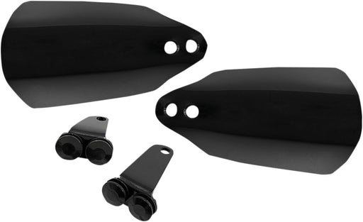 Memphis Shades Black Opaque Handguards for 2008-2016 Harley-Davidson Road King Motorcycles Black| Gloss