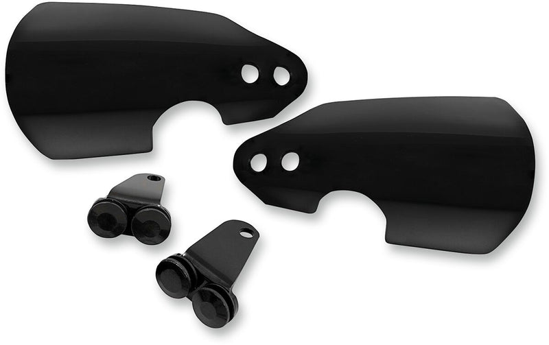 Memphis Shades Black Opaque Handguards with Cut-Outs for Low Profile Turn Signals for Various Various Harley-Davidson Motorcycles (See Fitment List) Black| Gloss Fitment Harley-Davidson