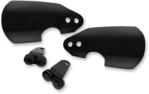 Memphis Shades Black Opaque Handguards with Cut-Outs for Low Profile Turn Signals for Various Various Harley-Davidson Motorcycles (See Fitment List) Black| Gloss Fitment Harley-Davidson