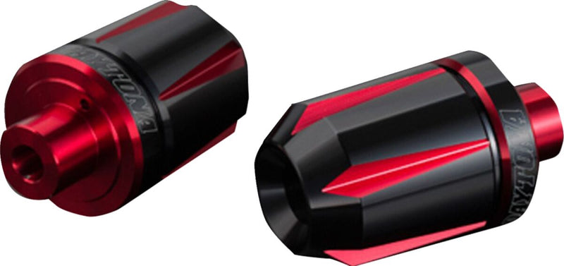 Daytona "Scratch" Handlebar End Black Red Pair