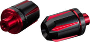 Daytona "Scratch" Handlebar End Black Red Pair