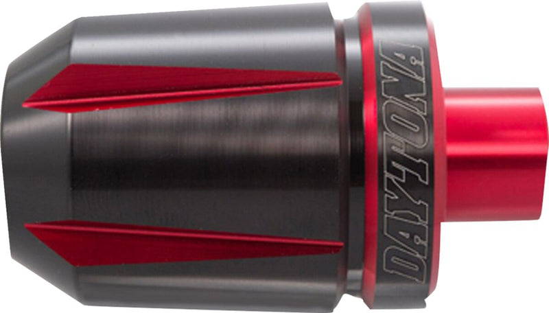 Daytona "Scratch" Handlebar End Black Red Pair