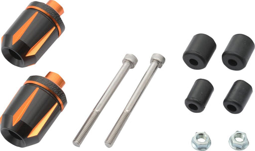 Daytona "TKM-2" Handlebar End Black Orange Pair